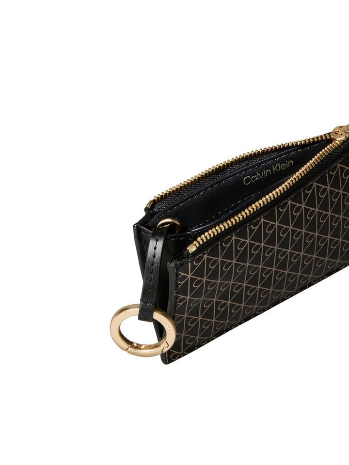 Calvin Klein Kartenetui EMBLEM AOP TOP ZIP CARDCASE, Damen Geldbeutel, Portemonnie mit CK-Logodrucken – Bild 3 von 3