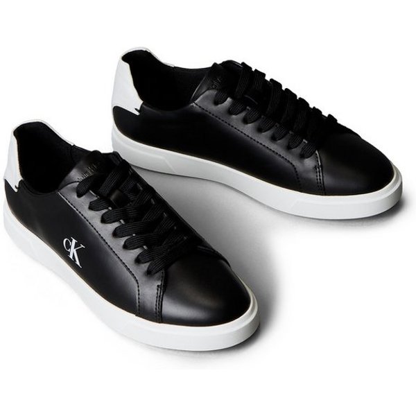 Calvin Klein LOW PRO CUP LACEUP LTH MOIRE Sneaker Halbschuh, Schnürschuh, Freizeitschuh mit heller Laufsohle