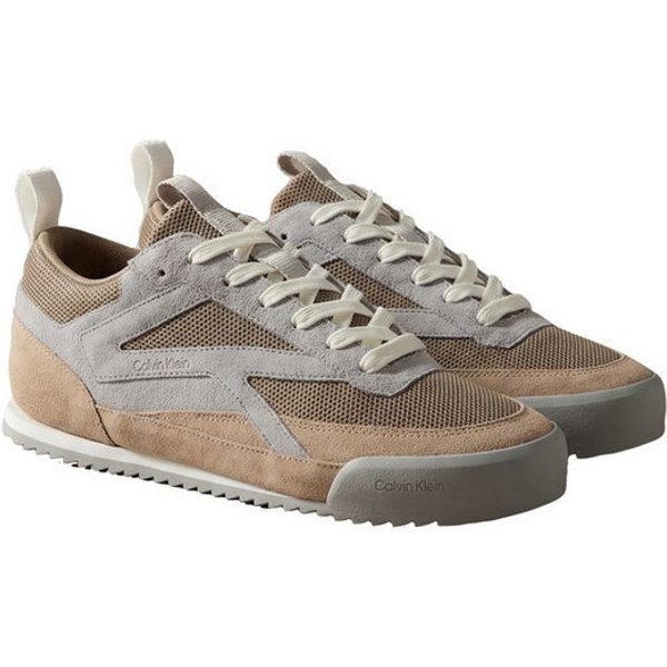 Calvin Klein LOW PRO RUNNER MIX MAT Sneaker Freizeitschuh, Halbschuh, Schnürschuh mit seitlichem Logoschriftzug