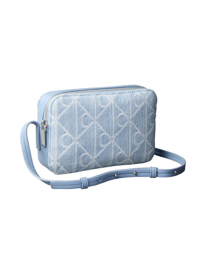 Calvin Klein Mini Bag EMBLEM AOP DENIM CAMERA BAG, kleine Umhängetasche, Tragetasche mit CK-allover-Muster – Bild 3 von 4