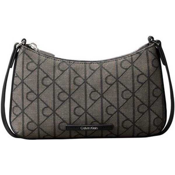 Calvin Klein Mini Bag EMBLEM AOP JACQUARD CONV MINI BA, Umhängetasche, kleine Damen Handtasche mit Logo-Musterung
