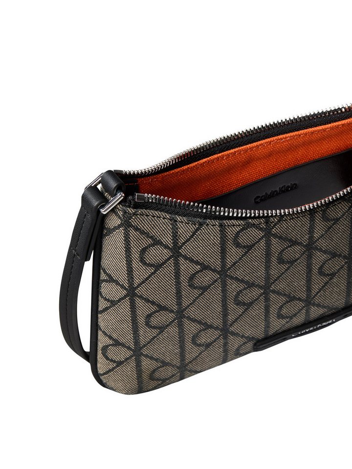 Calvin Klein Mini Bag EMBLEM AOP JACQUARD CONV MINI BA, Umhängetasche, kleine Damen Handtasche mit Logo-Musterung – Bild 4 von 4