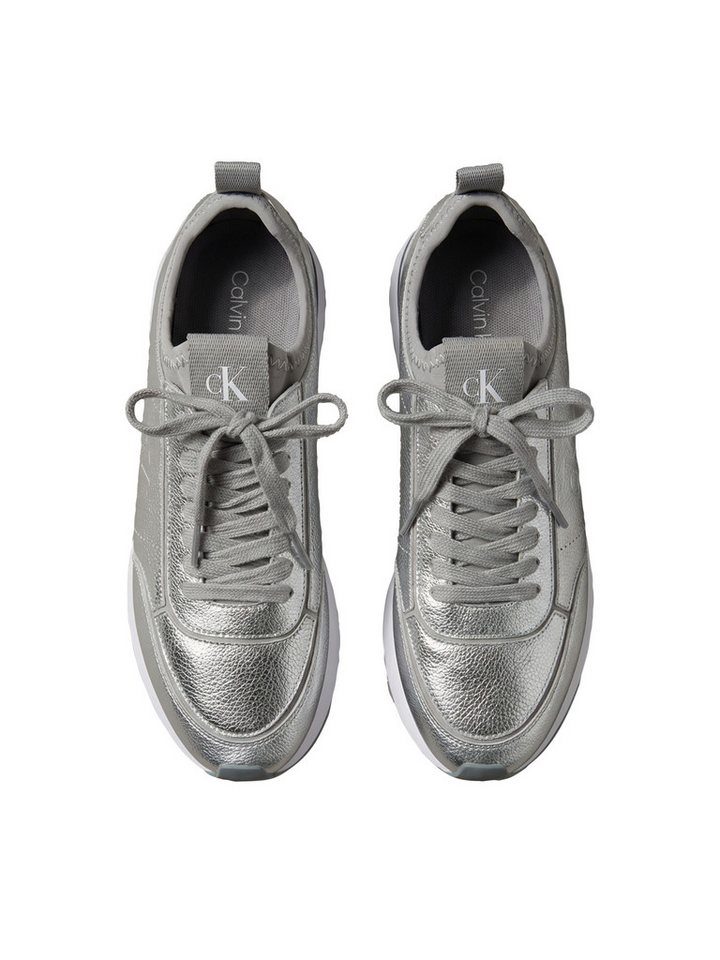 Calvin Klein RETRO RUNNER METALLIC Plateausneaker Trendsneaker, Businesssneaker, Halbschuh mit Anziehlasche – Bild 4 von 5