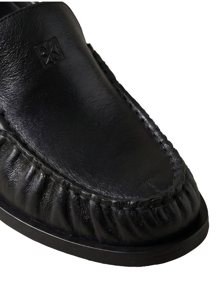 Calvin Klein ROUND ESSENTIAL LOAFER LTH Loafer Slipper, Schlupfschuh mit gepolstertem Schaftrand – Bild 2 von 5
