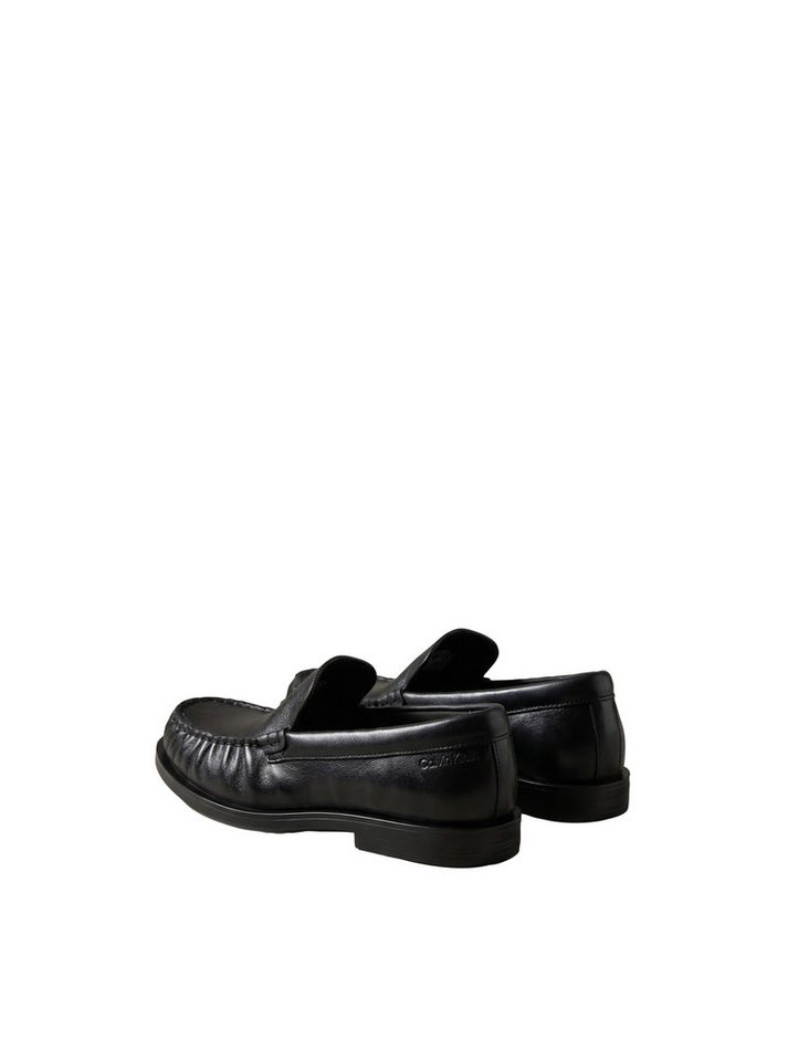 Calvin Klein ROUND ESSENTIAL LOAFER LTH Loafer Slipper, Schlupfschuh mit gepolstertem Schaftrand – Bild 3 von 5