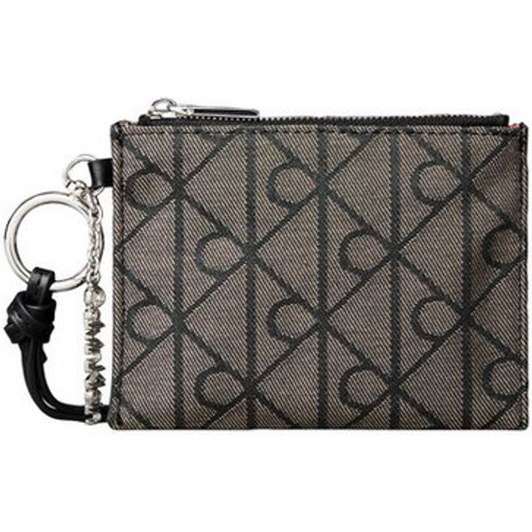 Calvin Klein Schlüsselanhänger SCRIPT HW JCQ POUCH ON STRAP CHA, Bag Charm mit Reißverschluss Täschchen