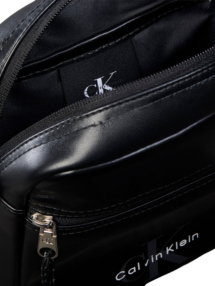 Calvin Klein Umhängetasche BOLD LOGO WEBBING REPORTER, Schultertasche, Herren Body Bag mit Reißverschluss – Bild 3 von 3