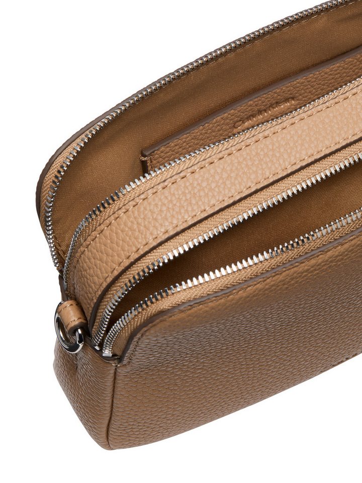 Calvin Klein Umhängetasche WEBBING 2X STRAP CAMERA BAG, Damen Schultertasche, Handtasche mit Logoschriftzügen – Bild 3 von 3
