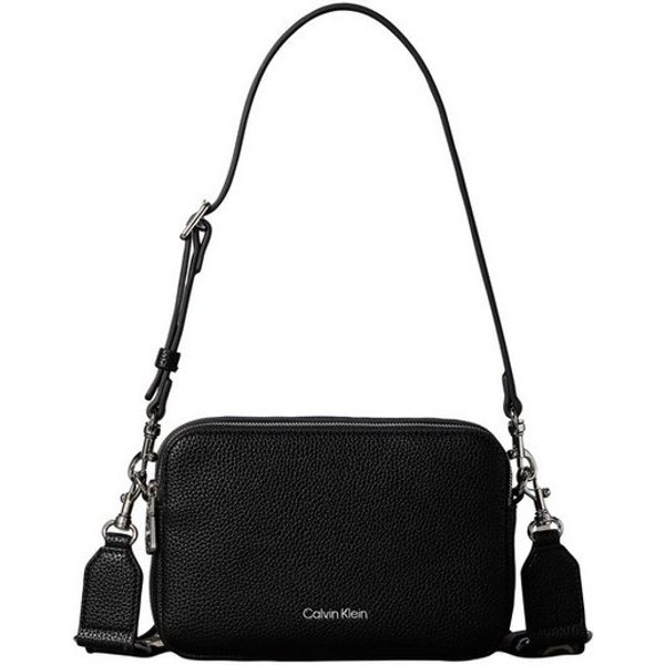 Calvin Klein Umhängetasche WEBBING 2X STRAP CAMERA BAG, Damen Schultertasche, Handtasche mit Logoschriftzügen
