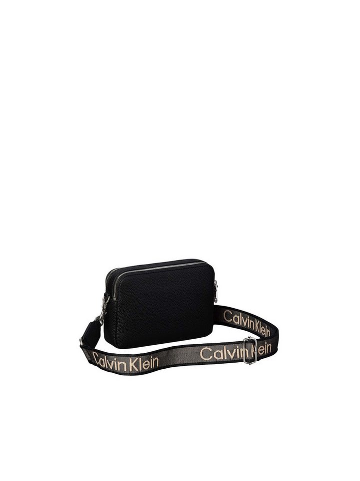 Calvin Klein Umhängetasche WEBBING 2X STRAP CAMERA BAG, Damen Schultertasche, Handtasche mit Logoschriftzügen – Bild 2 von 3