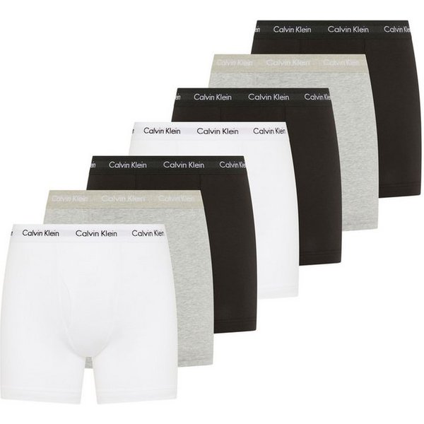 Calvin Klein Underwear Boxer Boxer Brief 7PK (Packung, 7-St., 7er-Pack) mittlehoher Bund, langes Bein