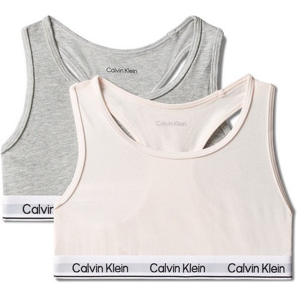 Calvin Klein Underwear Bralette 2PK BRALETTE (Packung, 2-tlg., 2er-Pack) mit Logobund
