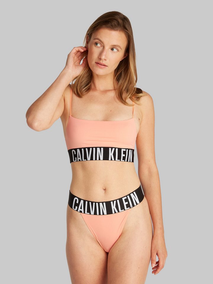 Calvin Klein Underwear String HIGH LEG THONG mit großem Logo – Bild 2 von 5