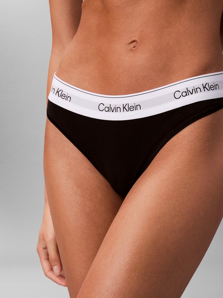 Calvin Klein Underwear String MODERN COTTON mit breitem Bündchen – Bild 3 von 5
