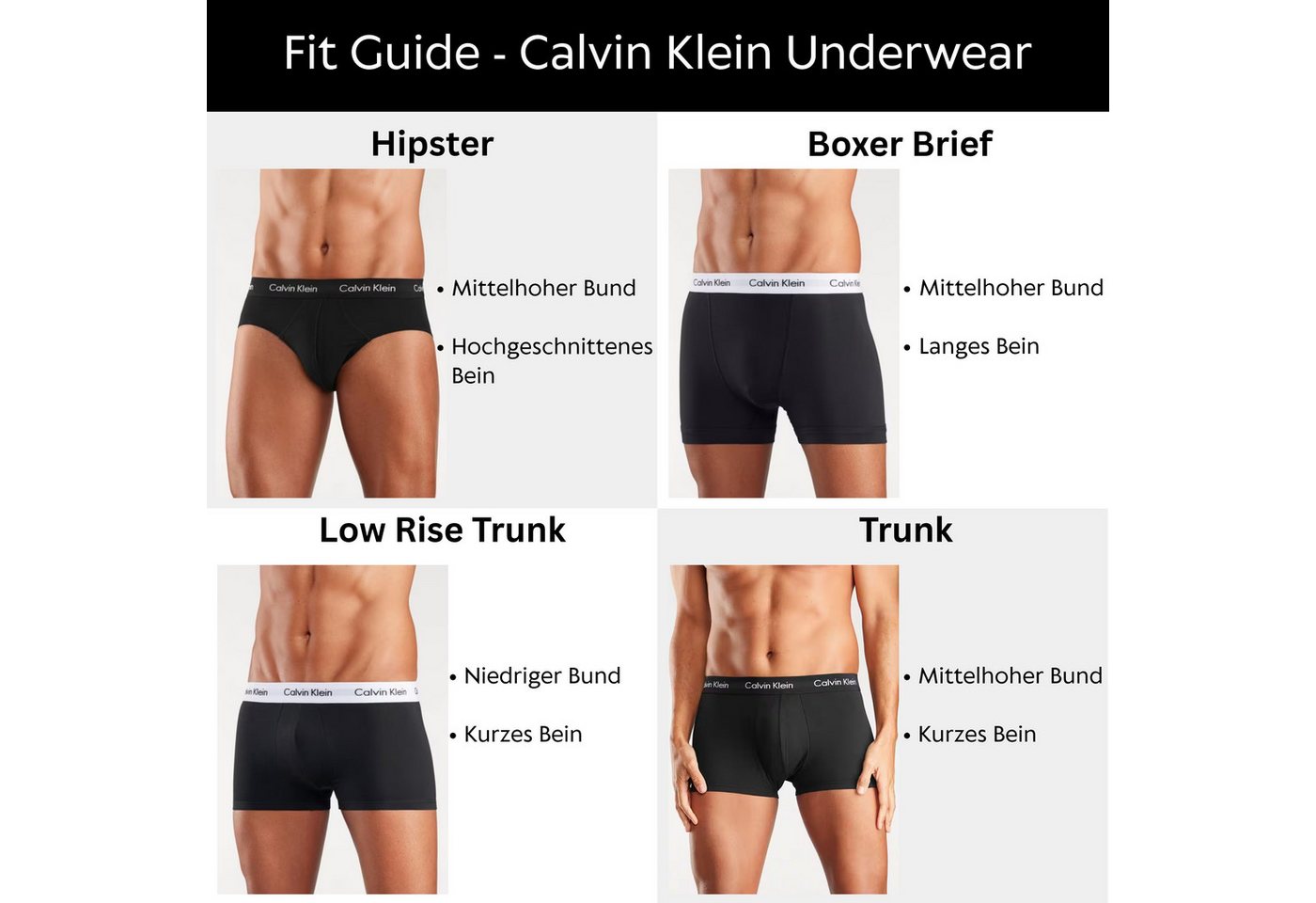 Calvin Klein Underwear Trunk TRUNK 7PK (Packung, 7-St., 7er-Pack) Mit elastischem Bund – Bild 5 von 5