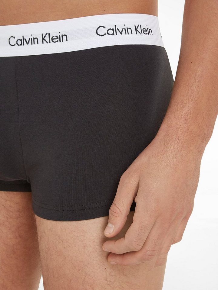Calvin Klein Underwear Trunk Low Rise Trunk 3 PACK (3-St) mit weißem Webbund – Bild 5 von 5
