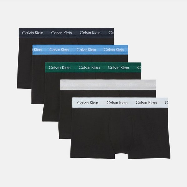 Calvin Klein Underwear Trunk LOW RISE TRUNK 5PK (Packung, 5er-Pack) mit Logo-Elastikbund (5 Stück)