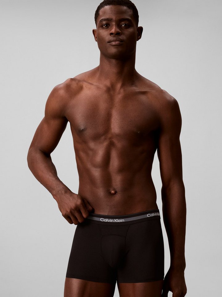 Calvin Klein Underwear Trunk (Packung, 3-St., 3er-Pack) Active Mesh-Unterhose, leicht transparent und mit elastischem Bund – Bild 2 von 5