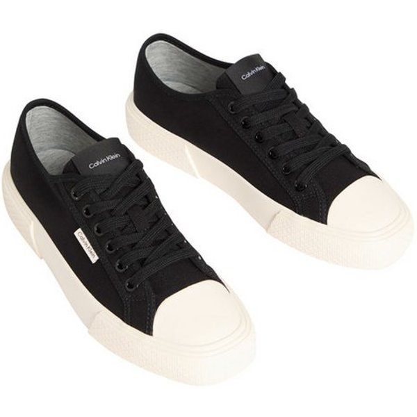 Calvin Klein VULC LACE UP CANVAS Plateausneaker Schnürschuh, Canvas-Sneaker, Halbschuh mit Gummikappe