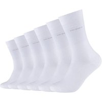CAMANO Herren Socken ca-soft Socks 6p, Größe 35-38 in Weiß