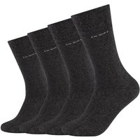 CAMANO Herren Socken Online ca-soft Socks 4p, Größe 43-46 in Schwarz