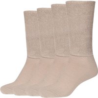 CAMANO Herren Socken Online function diabetic Socks 4p, Größe 39-42 in Braun
