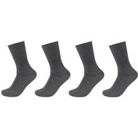 CAMANO Herren Socken Online function diabetical rib Socks 4p, Größe 39-42 in Grau