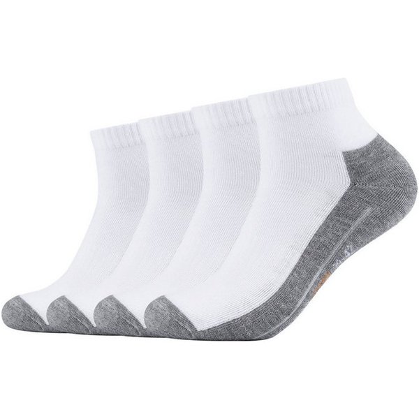 CAMANO Herren Socken Online pro tex function Quarter 4p, Größe 35-38 in Weiß