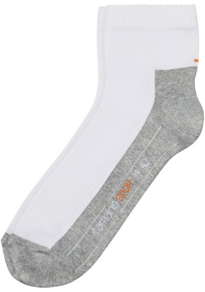 CAMANO Herren Socken Online pro tex function Quarter 4p, Größe 35-38 in Weiß – Bild 4 von 5