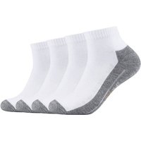 CAMANO Herren Socken Online pro tex function Quarter 4p, Größe 39-42 in Weiß