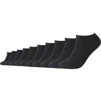 CAMANO Herren Socken Online Red classics Sneaker 10p, Größe 35-38 in Schwarz