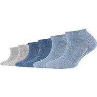CAMANO Kinder Socken Online Children ca-soft Sneaker 6p, Größe 35-38 in Blau