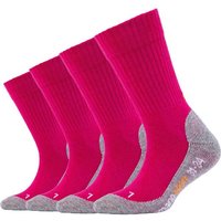 CAMANO Kinder Socken Online Children pro tex function Socks 4p, Größe 35-38 in Pink