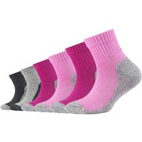 CAMANO Kinder Socken Online protex function Children Quarters 6p, Größe 39-42 in Pink
