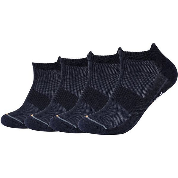 Camano Sneakersocken function (4-Paar) mit Micro-Plüsch an Ferse und Zehen