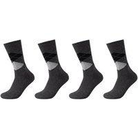 CAMANO Socken ca-soft classic argyle, Größe 43/46 in Grau
