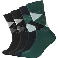 CAMANO Socken ca-soft classic argyle, Größe 39/42 in Schwarz