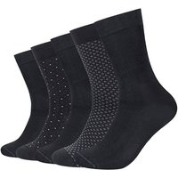 CAMANO Socken ca-soft patterned minimal, Größe 43/46 in Schwarz