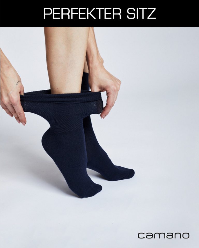 Camano Socken comfort (4-Paar, 4 Paar) superweiche Bündchen, venenfreundliche Socken – Bild 4 von 5