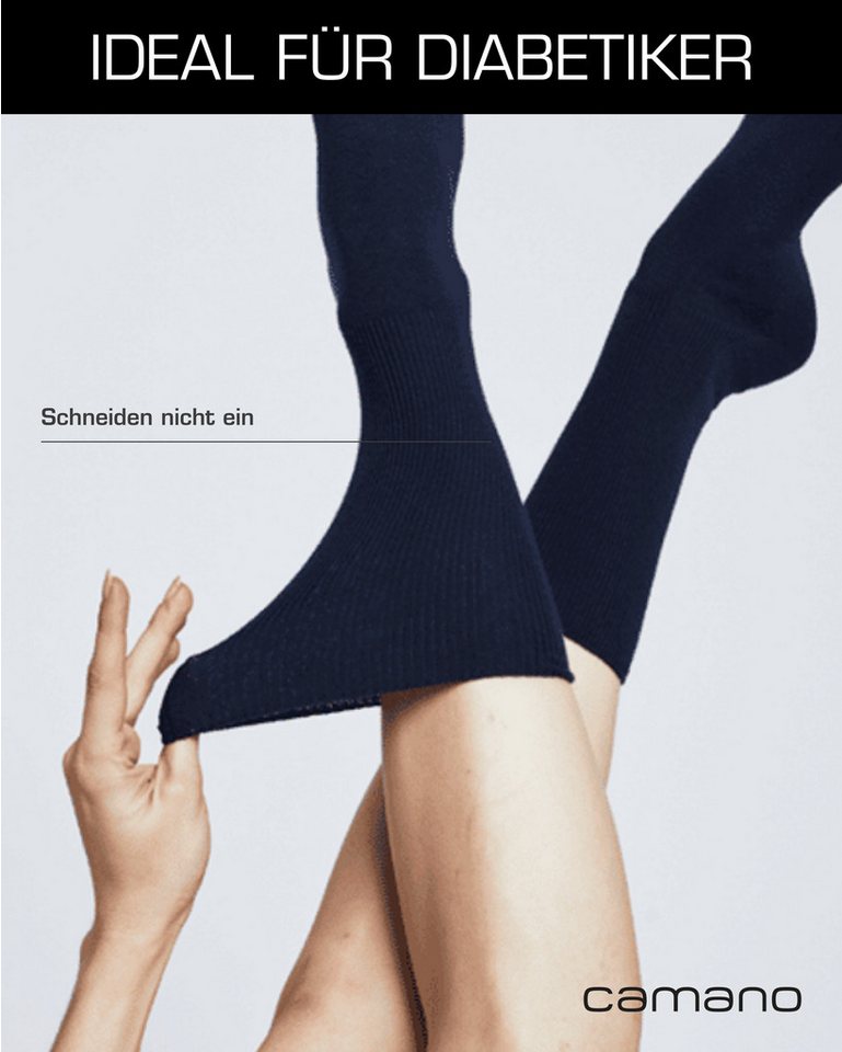 Camano Socken comfort (4-Paar, 4 Paar) superweiche Bündchen, venenfreundliche Socken – Bild 5 von 5