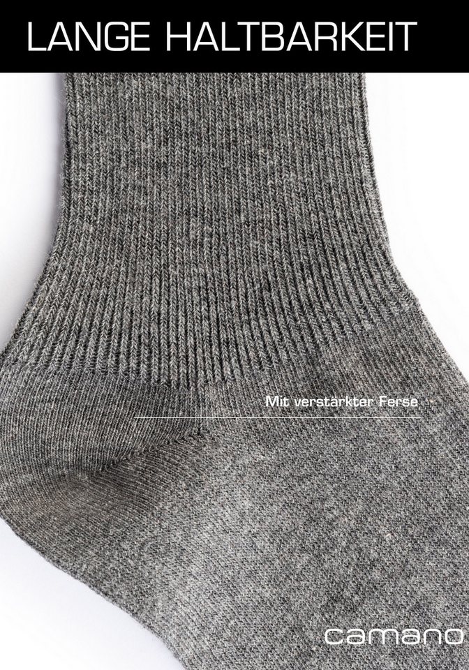Camano Socken comfort (4-Paar, 4 Paar) superweiche Bündchen, venenfreundliche Socken – Bild 5 von 5