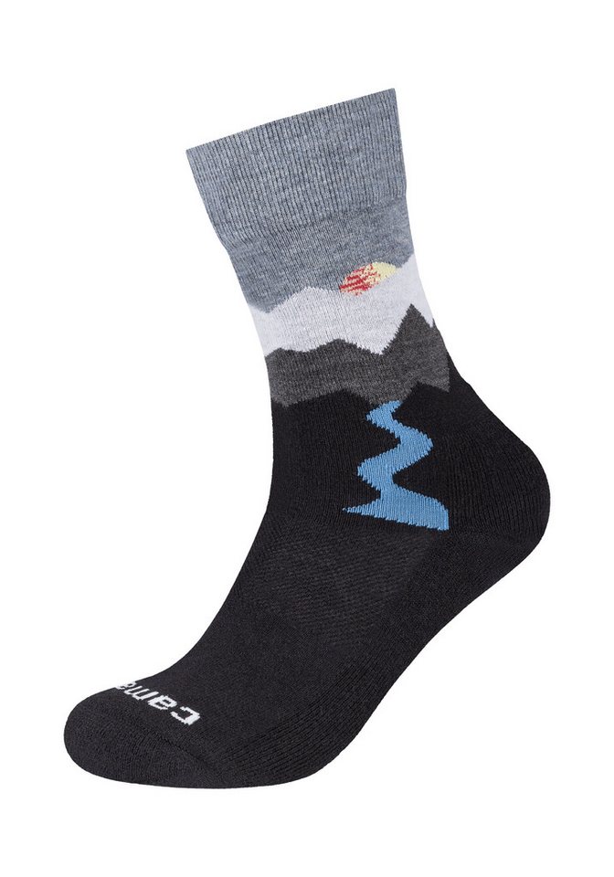 Camano Socken function verstärkt an Ferse und Spitze, Merino-Wollanteil, weiche Zehennaht – Bild 2 von 5