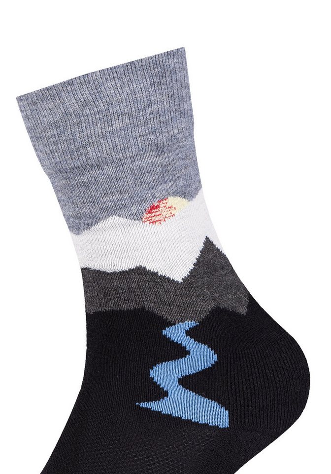 Camano Socken function verstärkt an Ferse und Spitze, Merino-Wollanteil, weiche Zehennaht – Bild 5 von 5