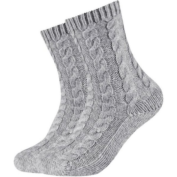 Camano Socken warm & cozy (2-Paar, 2 Paar) mit Zopfmuster