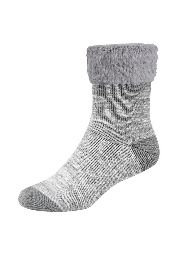 Camano Socken warm & cozy (2-Paar, 2 Paar) meliert, kuschelig weich – Bild 4 von 4