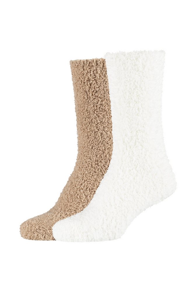 Camano Socken warm & cozy (4-Paar, 4 Paar) Crew-Schnitt, mit weichem Bund ohne Gummidruck, warme Kuschelqualität – Bild 2 von 5