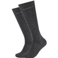 CAMANO Camano Unisex Kniestrümpfe (Doppelpack), Größe 43-46 in Grau