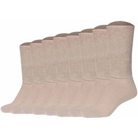 CAMANO Camano Unisex Socken, 8er Pack - Diabetic Socks, Diabetiker-Socken, einfarbig, Größe 35-38 in Bunt