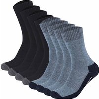 CAMANO Camano Unisex Socken - Pro Tex Function, einfarbig, 8er Pack, Größe 39-42 in Schwarz