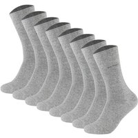 CAMANO Camano Unisex Socken - Soft Socks, einfarbig, 8er Pack, Größe 43-46 in Grau